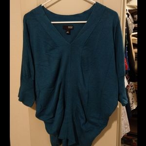 Ana Turquoise Blue Light Sweater Top
